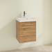 Villeroy and Boch Avento Oak Kansas 450mm Wall Hung 1-Door Vanity Unit profile small image view 2 