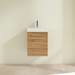 Villeroy and Boch Avento Oak Kansas 450mm Wall Hung 1-Door Vanity Unit profile small image view 3 