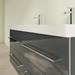 Villeroy and Boch Avento Crystal Grey 1200mm Wall Hung 4-Drawer Double Vanity Unit profile small image view 5 