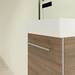 Villeroy and Boch Avento Arizona Oak 360mm Wall Hung Vanity Unit with Right Bowl Basin profile small image view 5 