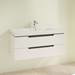 Villeroy and Boch Subway 2.0 Glossy White 1000mm Wall Hung 2-Drawer Vanity Unit profile small image view 2 