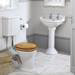 Silverdale Belgravia Low Level Toilet with Chrome Fittings - Excludes Seat profile small image view 2 