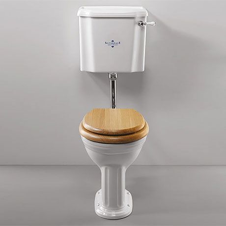Silverdale Belgravia Low Level Toilet with Chrome Fittings - Excludes Seat