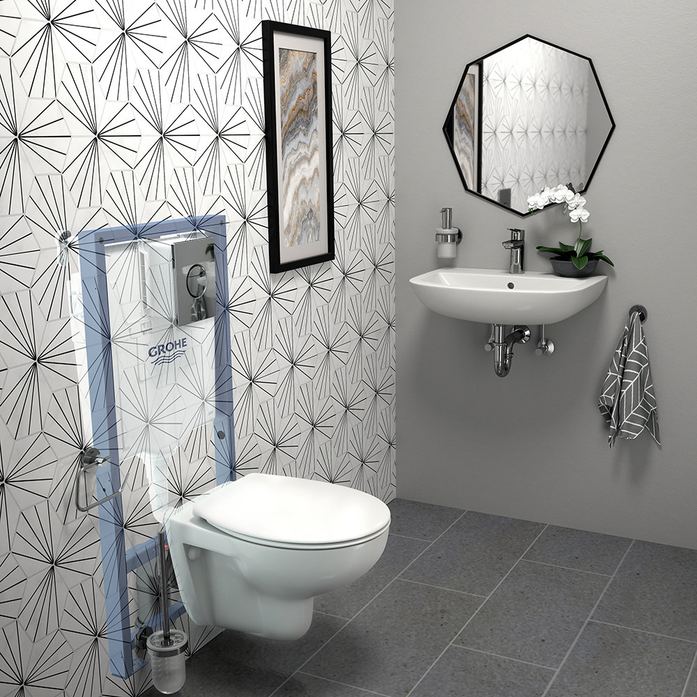  Grohe  Solido Bau Nova Cosmo COMPLETE Wall Hung Bathroom  