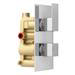 Summit Twin Concealed Thermostatic Shower Valve - Chrome profile small image view 6 