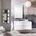 Crosswater - Svelte Two Drawer Vanity Unit & Basin - White Gloss profile small image view 3 