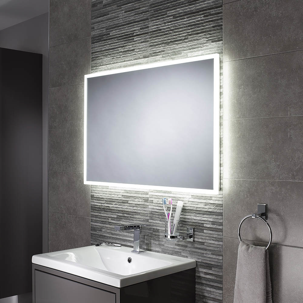 Sensio Glimmer 900 x 600mm Dimmable LED Mirror with Demister Pad