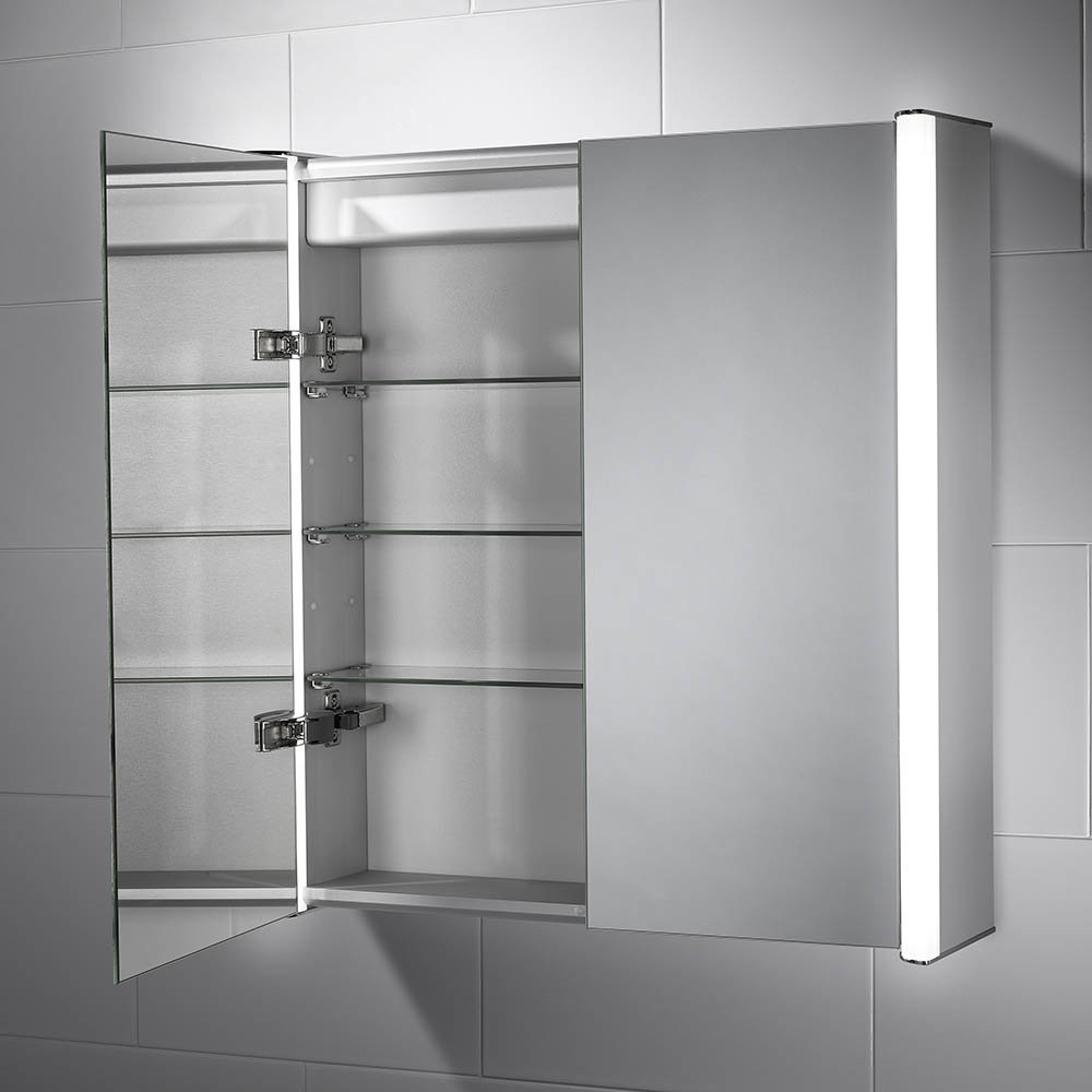 Sensio Aspen Diffused Double LED Mirror with Shaving Socket SE30816C0