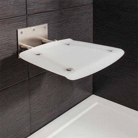 Simpsons - Square Wall Mounted Folding Shower Seat