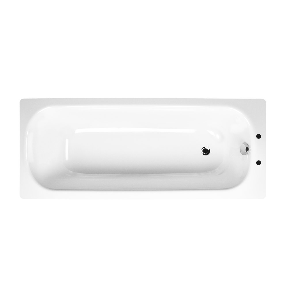 Aurora 1400 x 700mm 2TH Steel Enamel Bath Victorian Plumbing UK