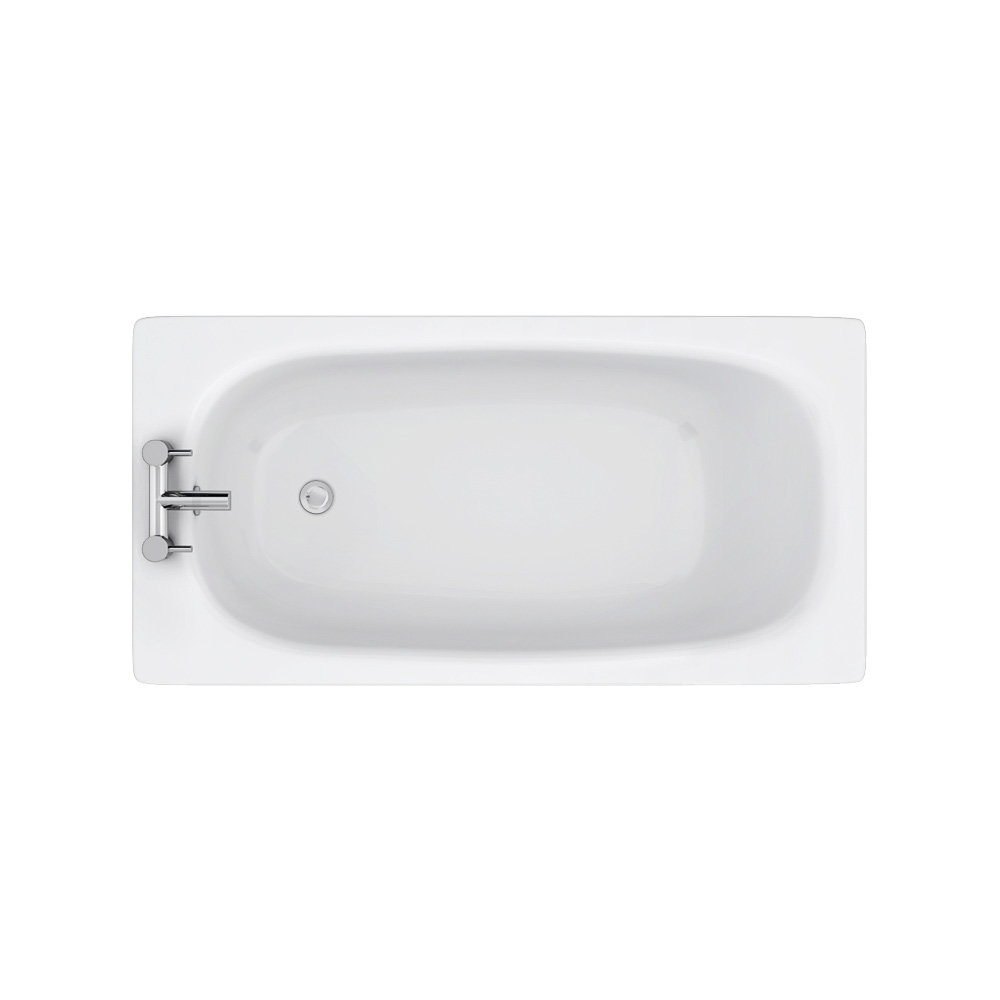 Aurora 1400 x 700mm 2TH Steel Enamel Bath Victorian Plumbing UK