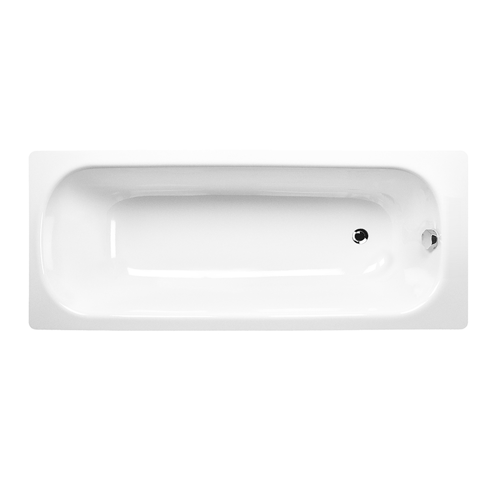 Aurora 1600 x 700mm 0TH Steel Enamel Bath Victorian Plumbing UK