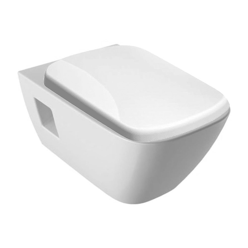 Geberit Selnova Square Rimless Wall Hung Pan + Soft Close Seat
