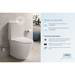 RAK Sensation Touchless Flush Rimless BTW Close Coupled Toilet + Soft-Close Seat profile small image view 4 