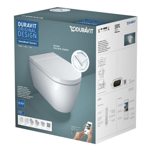 Duravit SensoWash Starck F Lite Compact Wall Hung Shower Toilet