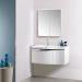 Roper Rhodes Serif 900mm Wall Mounted Unit - Gloss White - Left or Right Hand Option profile small image view 3 