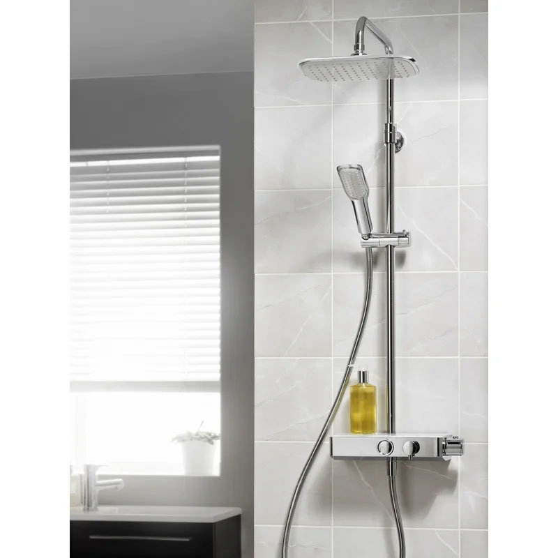 Triton Push Button Thermostatic Shower Mixer Chrome SFXPBDIVCHR