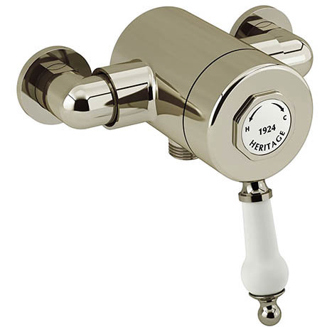 Heritage Glastonbury Exposed Sequential Shower Valve with Bottom Outlet Connection - Vintage Gold -