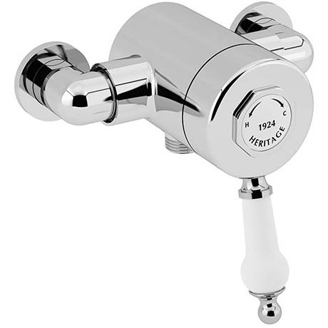 Heritage Glastonbury Exposed Sequential Shower Valve with Bottom Outlet Connection - Chrome - SGCB03