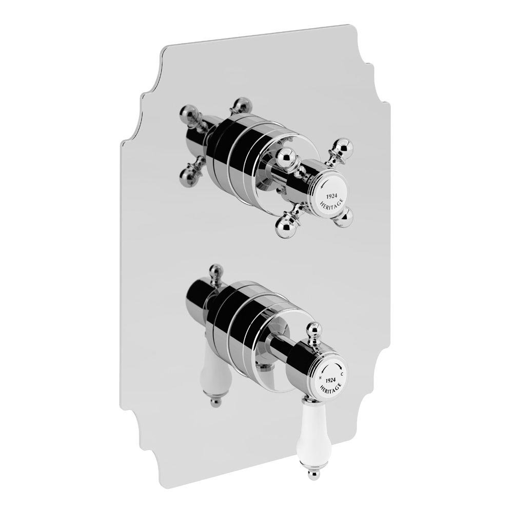 Heritage Glastonbury Recessed Shower with Premium Fixed Head & Flexible