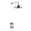 Heritage Gracechurch Recessed Shower with Deluxe Fixed Head Kit - Chrome - SGRDDUAL02 profile small image view 1 