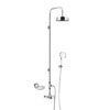 Heritage Gracechurch Exposed Shower with Deluxe Fixed Riser Kit & Diverter to Handset - Chrome - SGRDDUAL04 profile small image view 1 