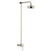 Heritage Glastonbury Exposed Shower with Premium Fixed Riser Kit - Vintage Gold - SGSIN04 profile small image view 1 