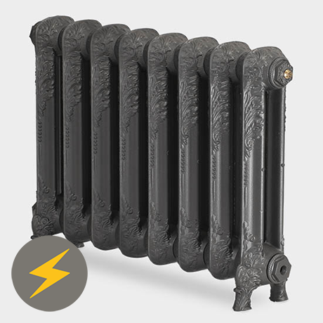 Paladin Shaftsbury 540mm High 6 Section Electric Cast Iron Radiator with 900w Heating Element