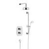 Heritage Hartlebury Recessed Shower with Premium Fixed Head and Flexible Riser Kit - Chrome - SHDDUAL05 profile small image view 1 