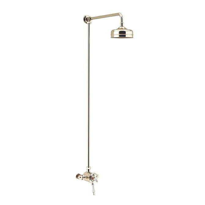 Heritage Hartlebury Exposed Shower with Premium Flexible Riser Kit - Vintage Gold - SHDDUAL10