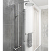 Drum Modern Round Thermostatic Shower Kit - Chrome profile small image view 1 