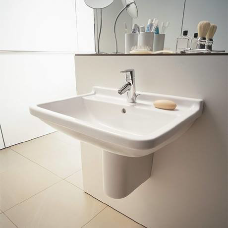 Duravit Starck 3 1TH Basin + Semi Pedestal