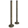 Arezzo 300mm Old English Brass 15mm Pipe Kit for Radiator Valves profile small image view 1 