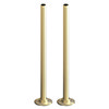 Arezzo 300mm Brushed Brass 15mm Pipe Kit for Radiator Valves profile small image view 1 