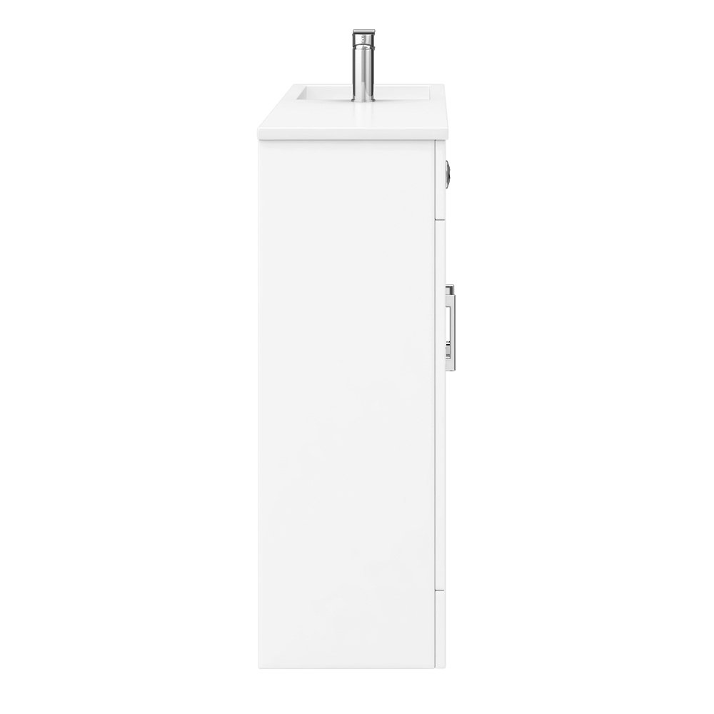 Slimline Combination Basin & Toilet Unit White Gloss Online Now