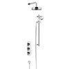 Heritage Lymington Lace Gold Recessed Shower with Deluxe Fixed Head and Flexible Kit - SLYCGDUAL01 profile small image view 1 