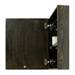 550mm Slimline Mirror Cabinet Dark Oak profile small image view 2 