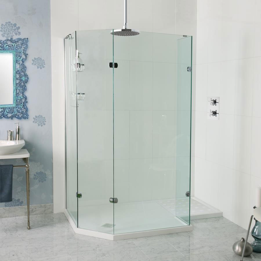 Roman Sculptures 1700 x 700mm Angled Walk-In Shower Enclosure