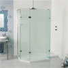 Roman Sculptures 1700 x 700mm Angled Walk-In Shower Enclosure profile small image view 1 