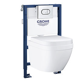 Grohe Solido 0.82m Frame / Euro Compact Rimless Complete WC 5 in 1 Pack