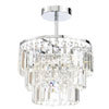 Forum Belle 3 Light Flush Ceiling Fitting - SPA-24678-CHR profile small image view 1 