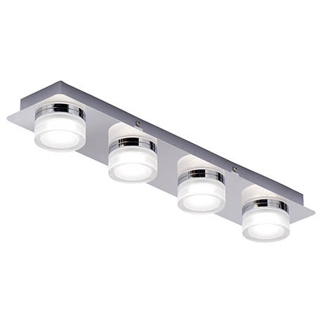 Forum Amalfi Chrome LED 4 Light Bar Ceiling Fitting - SPA-31737-CHR