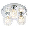 Revive Chrome/Clear Glass 3-Light Flush Ceiling Light profile small image view 1 