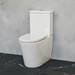 Britton Bathrooms Sphere Rimless Close Coupled Toilet + Soft Close Seat profile small image view 5 