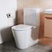 Britton Bathrooms Sphere Rimless Close Coupled Toilet + Soft Close Seat profile small image view 6 