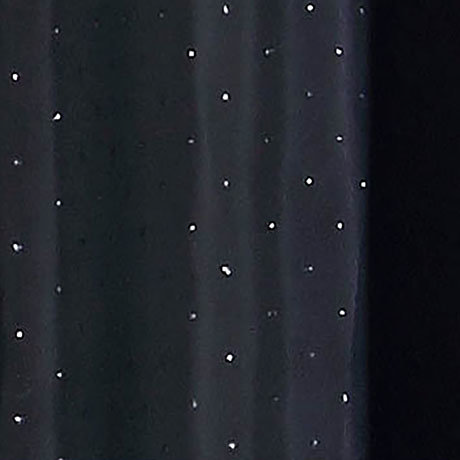 H1800mm Polyester Shower Curtain Black, Sparkle Shower Curtains Uk
