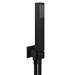 Arezzo Square Matt Black Outlet Elbow with Parking Bracket, Flex & Handset profile small image view 2 