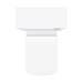 Nova High Gloss White BTW WC Unit incl. Cistern + Square Pan W500 x D200mm profile small image view 4 