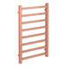 Brooklyn Square 800 x 500mm Rose Gold Heated Towel Rail profile small image view 2 