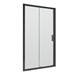 Nuie Pacific Black Profile Sliding Shower Door profile small image view 2 